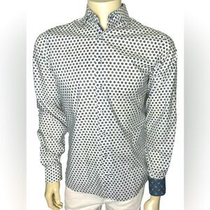 George Roth LA L/S Casual Dress Shirt NWOT Size Medium 100% Pima Cotton